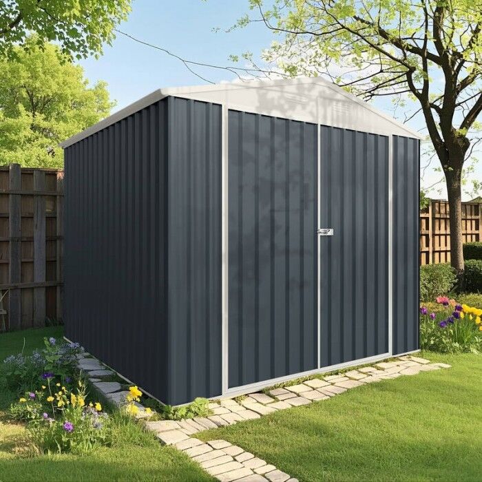 x Garden Sheds Dark Grey